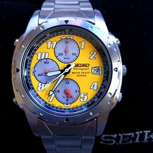 SEIKO Chronograph Yellow Dial